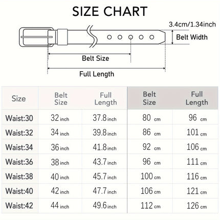 Men's Genuine Leather Cowhide Belt