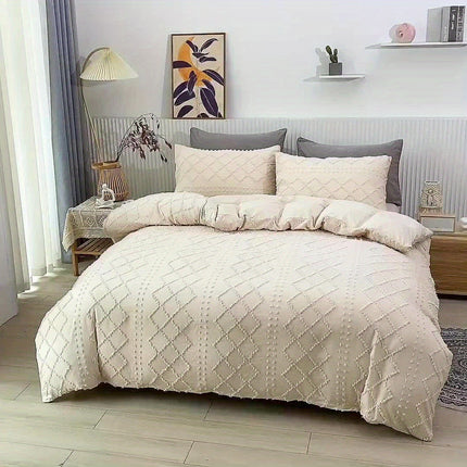 Bohemian Tufted Duvet Cover Set - Stylish & Cozy