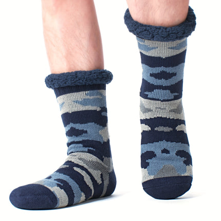 Men’s Sherpa-Lined Indoor Slippers