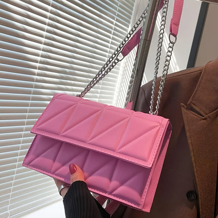 Quilted Chain Crossbody Bag