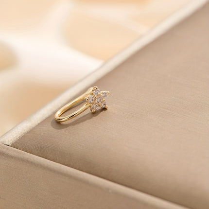 Elegant Golden Star Nose Ring