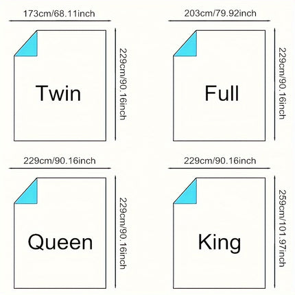 All-Season Thick Comforter - Soft & Breathable Quilted Bedding