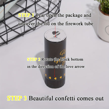 Festive Black and Golden Confetti