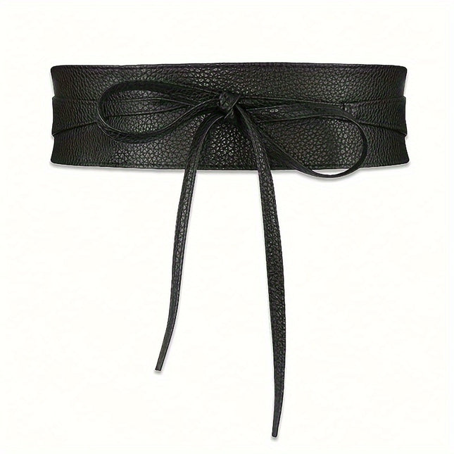 Vintage Bowknot Wide Obi Belt