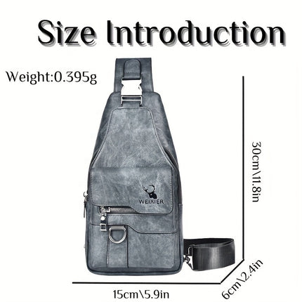 Waterproof Wear-Resistant Men's Crossbody Bag