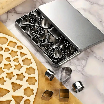 30pcs Stainless Steel Cookie Cutter Set