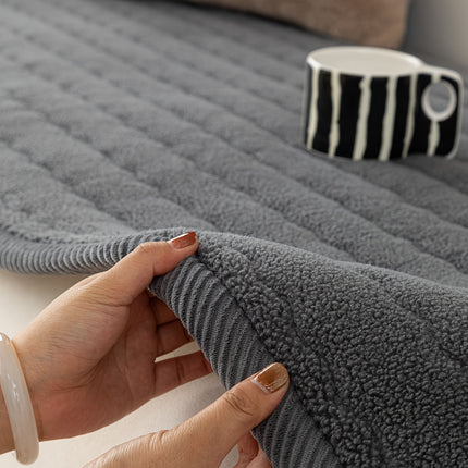 Bohemian Chic Plush Sofa Cover – Cozy, Stylish Protection