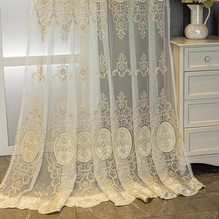 Glam Sheer Curtains with Beads