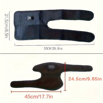 Electric Heating Knee Brace with Vibration Massage - USB Powered