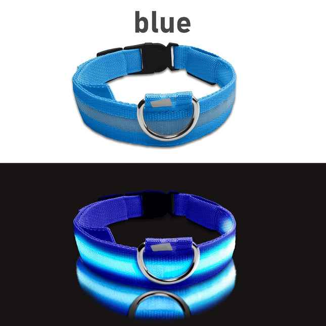 LED Glow-in-the-Dark Dog Collar