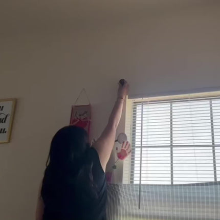 No-Drill Self-Adhesive Curtain Rod Holders