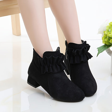 Trendy High-Heeled Zipper Boots