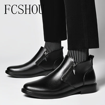 Men's Split Leather Chelsea Boots
