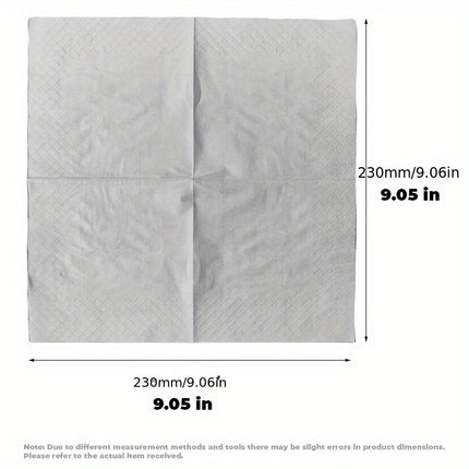 Value Pack 100pcs, White Square Napkins