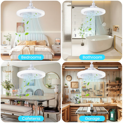 LED Ceiling Fan with Color Changing & Dimming