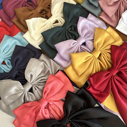 Elegant Retro Ribbon Bow Barrettes