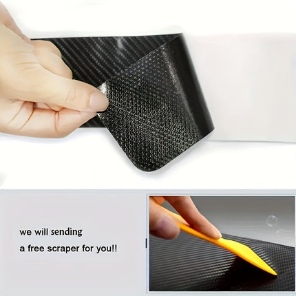 5pcs Carbon Fiber Door Sill Protectors – Scratch & Dirt Guard
