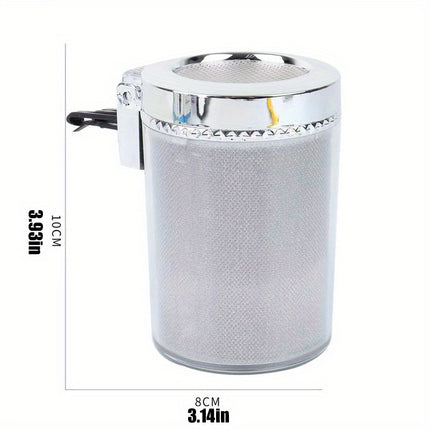 Luminous LED Car Ashtray – Sleek & Smokeless Solution