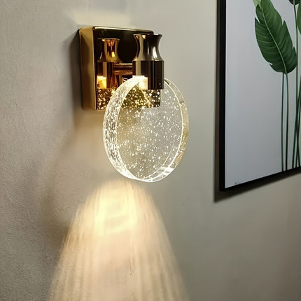 Luxury Crystal Wall Sconce - Detachable Metal Wall Mount