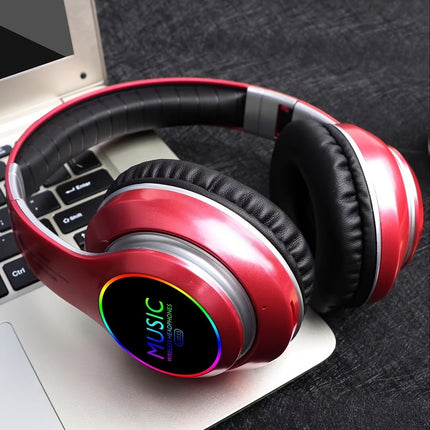Upgraded Wireless Headphones – Deep Bass, Foldable, Built-In Mic
