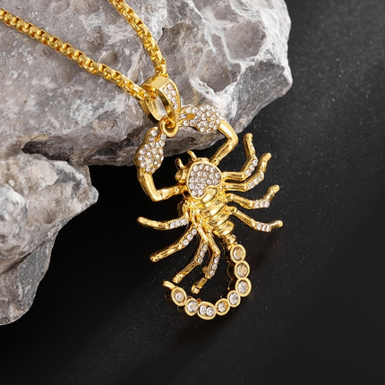 Golden Scorpion Pendant Necklace