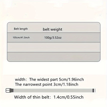 Detachable Pin Buckle Waist Belt