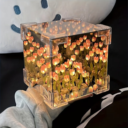 DIY Tulip Flower 3D Illusion Night Light - Heartfelt Gift