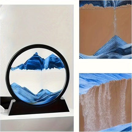 Dynamic Quicksand Desk Decor - Mesmerizing Sand Art Dome