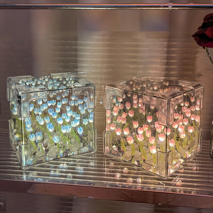 DIY Tulip Flower 3D Illusion Night Light - Heartfelt Gift