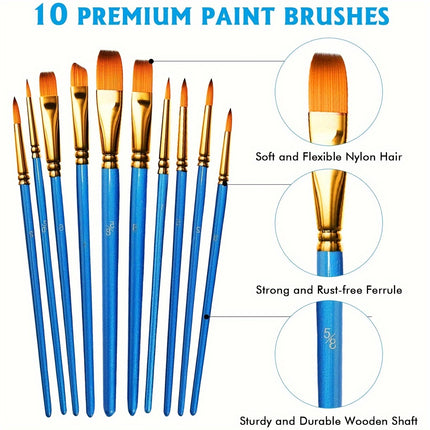 Vibrant Acrylic Paint Set - Creative Art Made Easy