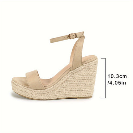 Stylish Espadrille Hidden Wedge Sandals