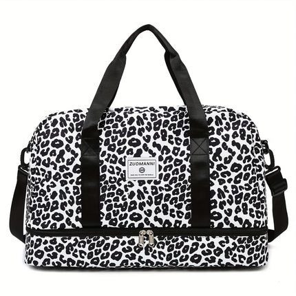 Animal Print Travel Duffel Bag