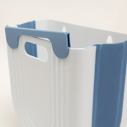 Space-Saving Foldable Trash Can with Cabinet Hook