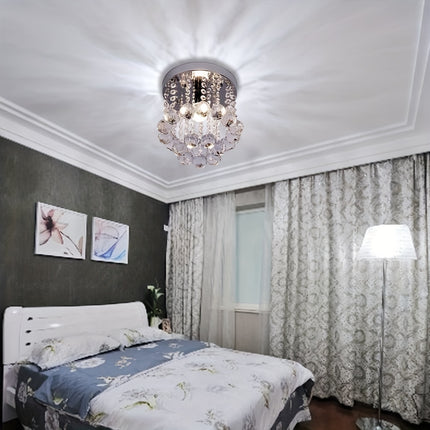 Elegant Crystal Chandelier - Modern Semi-Flush Ceiling Light