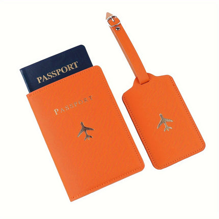 Fashion Bronzing Passport Holder Set