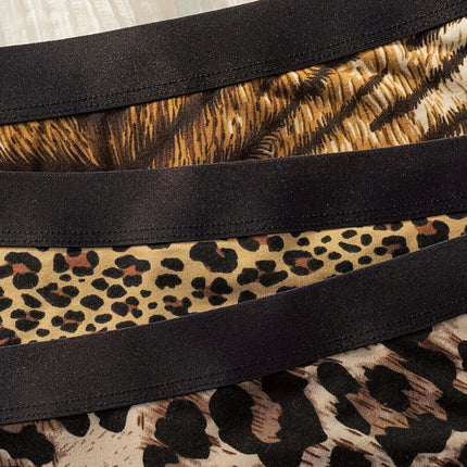 6-Pack Leopard & Zebra Thong Set