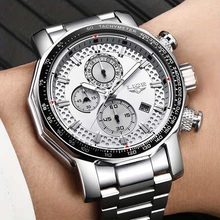 LIGE Luxury Sport Chronograph Watch