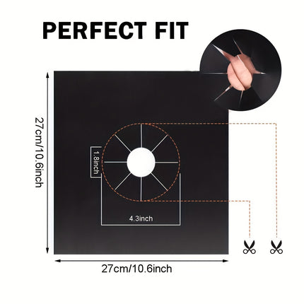 4pcs Double Thickness Non-Stick Stove Burner Covers