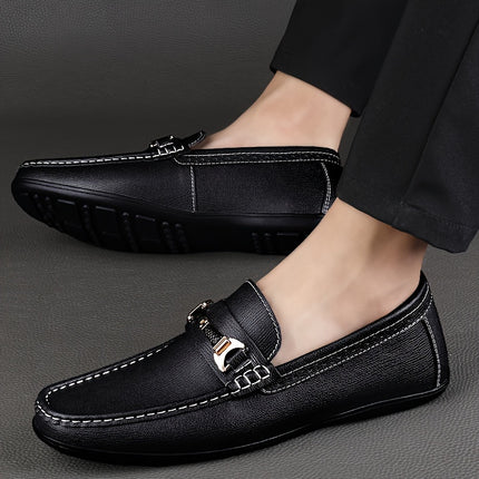 Men's Solid Moc Toe Driving Mocs
