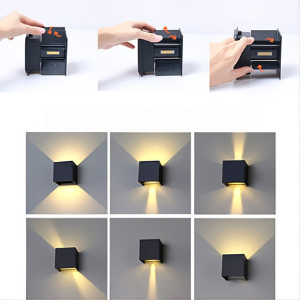 10W LED Up and Down Adjustable Wall Light - Energy Saving