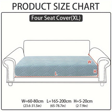 Modern Polar Fleece Sofa Slipcover - Elastic-Fit, Pet-Friendly Protector