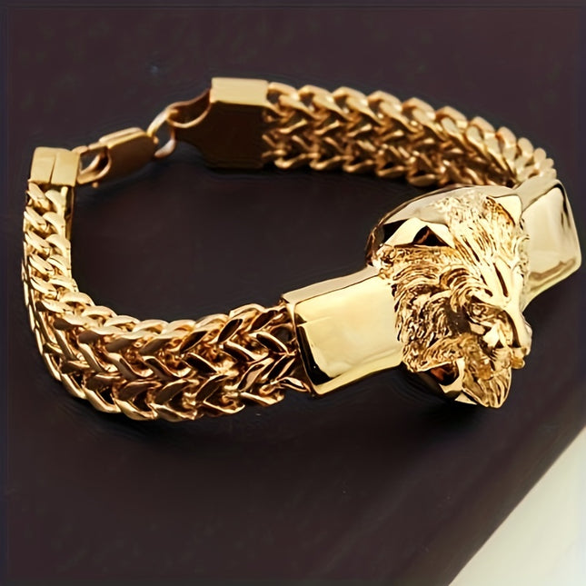 Lion Head Stainless Steel Bracelet