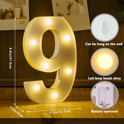 Shine Bright with LED Birthday Number Sign!