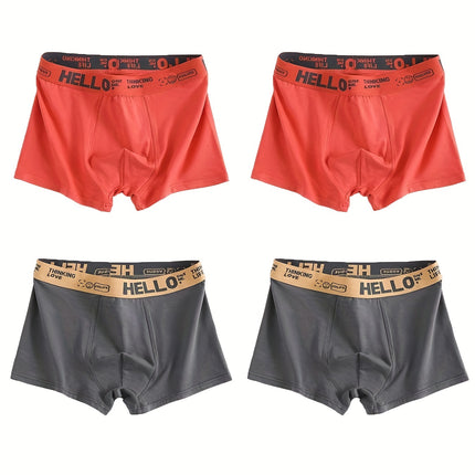4-Pack Men's Cotton Boxer Briefs
