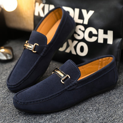 Men's Navy Blue Slip-On Loafers