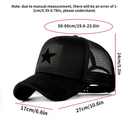 Summer Pentagram Mesh Baseball Cap