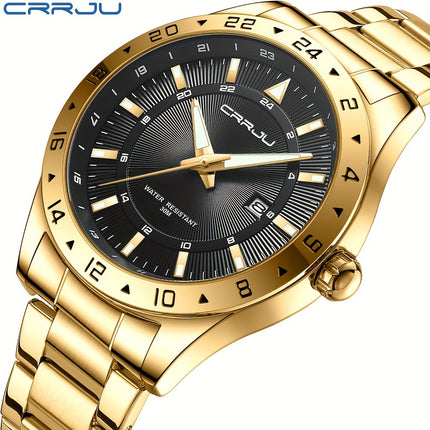 Stylish Steel Strap Calendar Watch