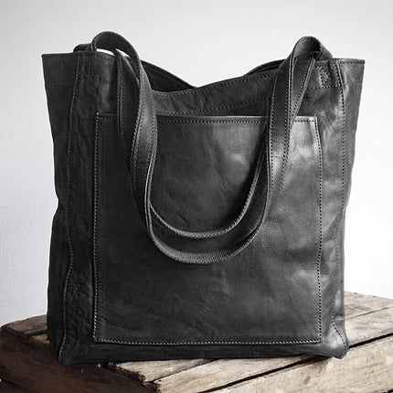 Retro Solid Color Tote Bag
