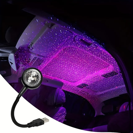 Car Atmosphere LED Lamp – Sound-Controlled Color Night Light