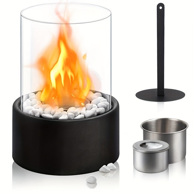 Stainless Steel Tabletop Fireplace – Romantic Portable Fire Pit